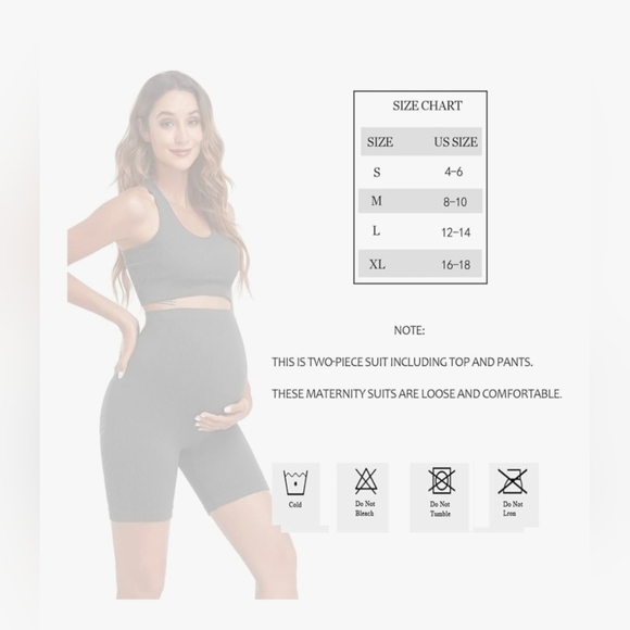 Maternity 2 Piece Lounge/Yoga Outfit #1063 - Picture 6 of 9